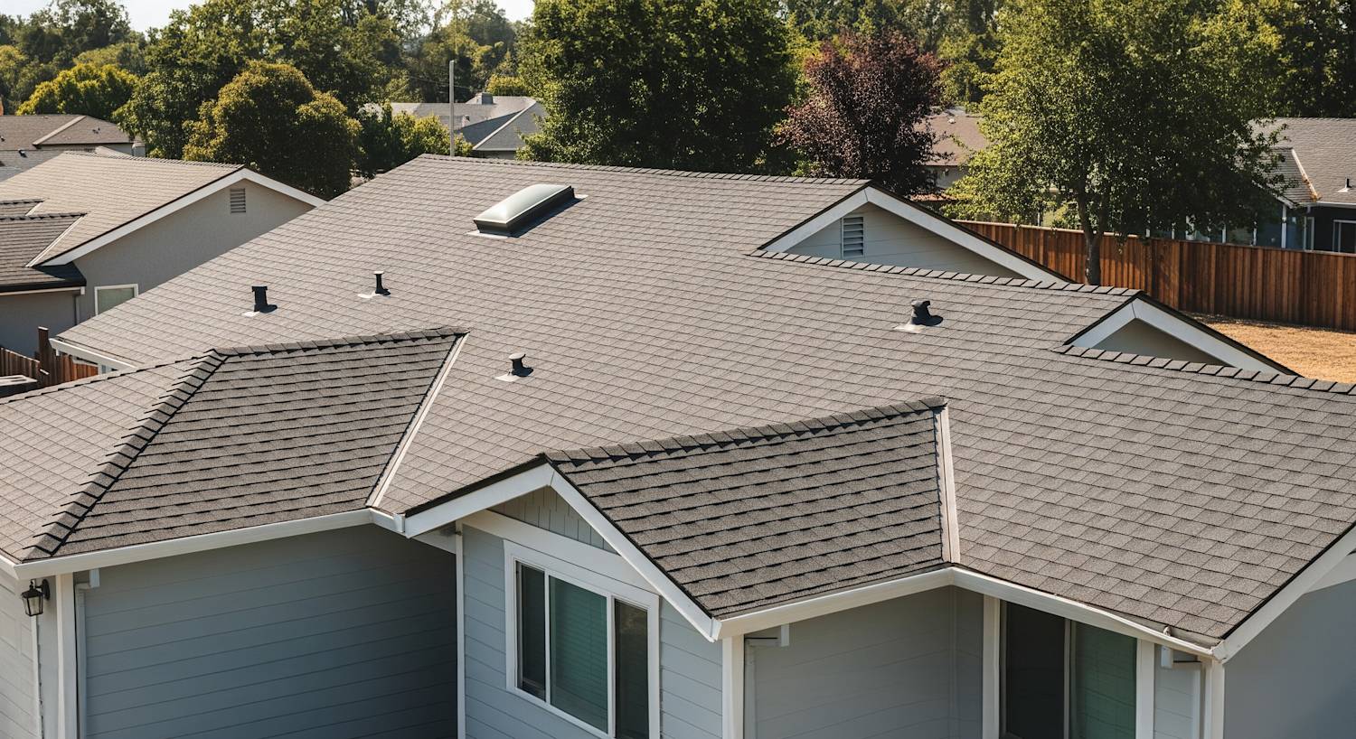 Residential roof ready for inspection